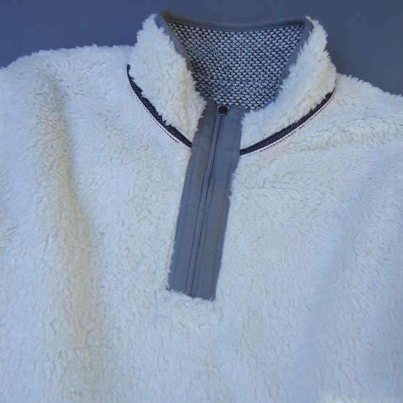 SIZE L. ORVIS Fleece Lined Quarter Zip Pullover. - Picture 14 of 16